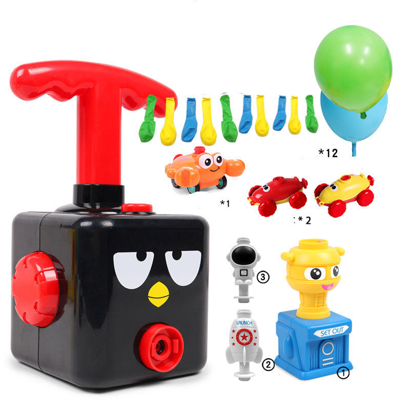 Power Balloon Launch Tower Toy Puzzle  Education Inertia Air Power Balloon Car Science Experimen Toy For Children Gift