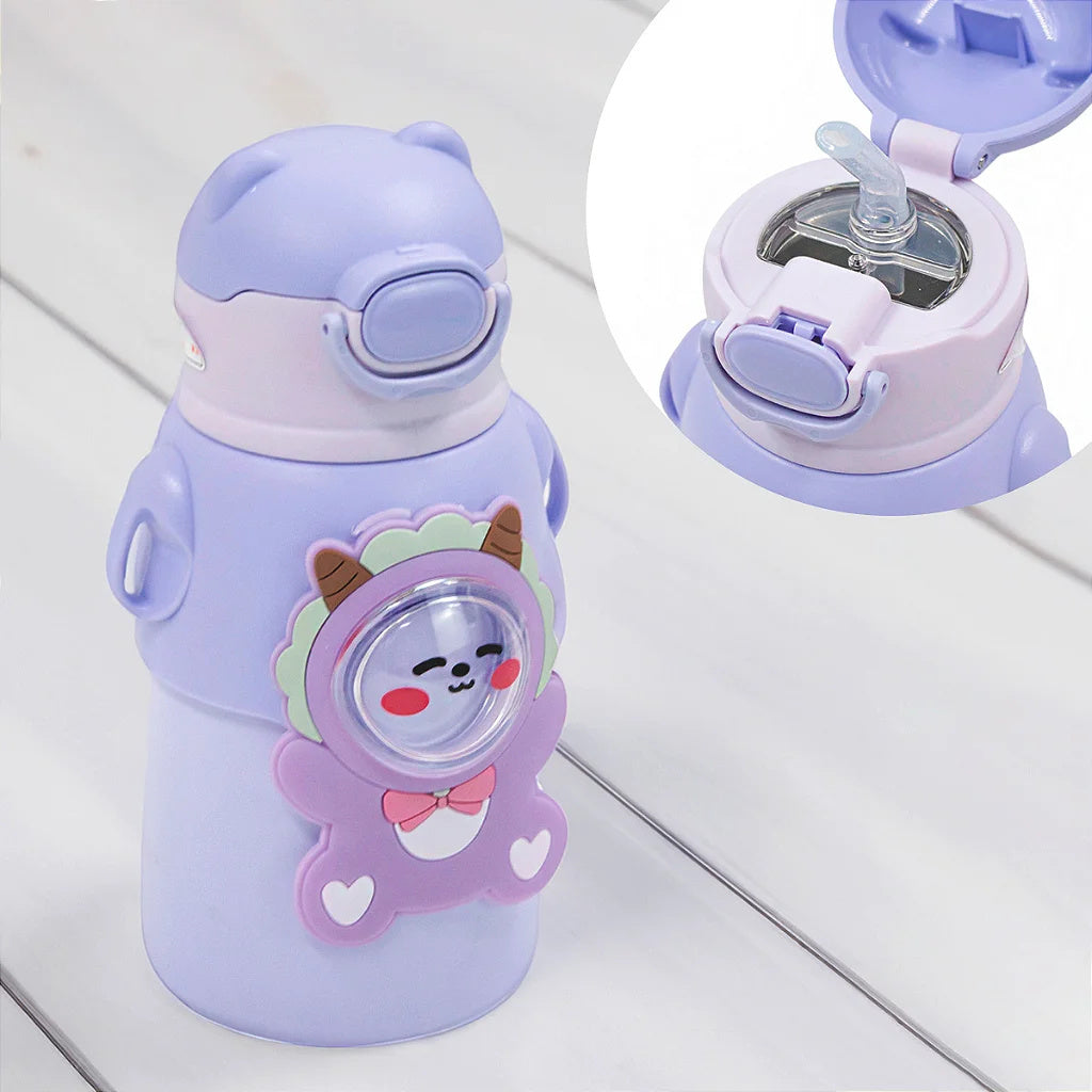 Bottle C Straw Squeeze Infant Bottle Drinks Thermal Handle